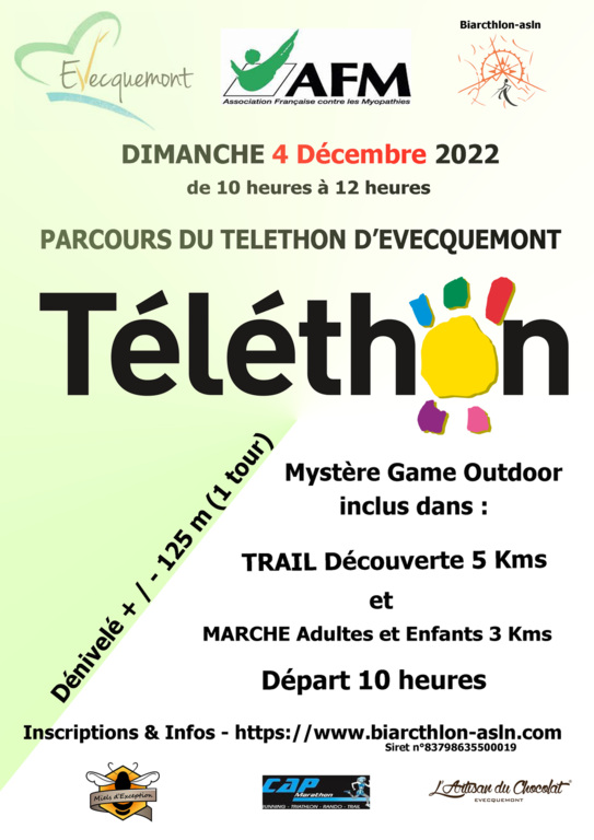 Parcours du Téléthon d'Evecquemont
